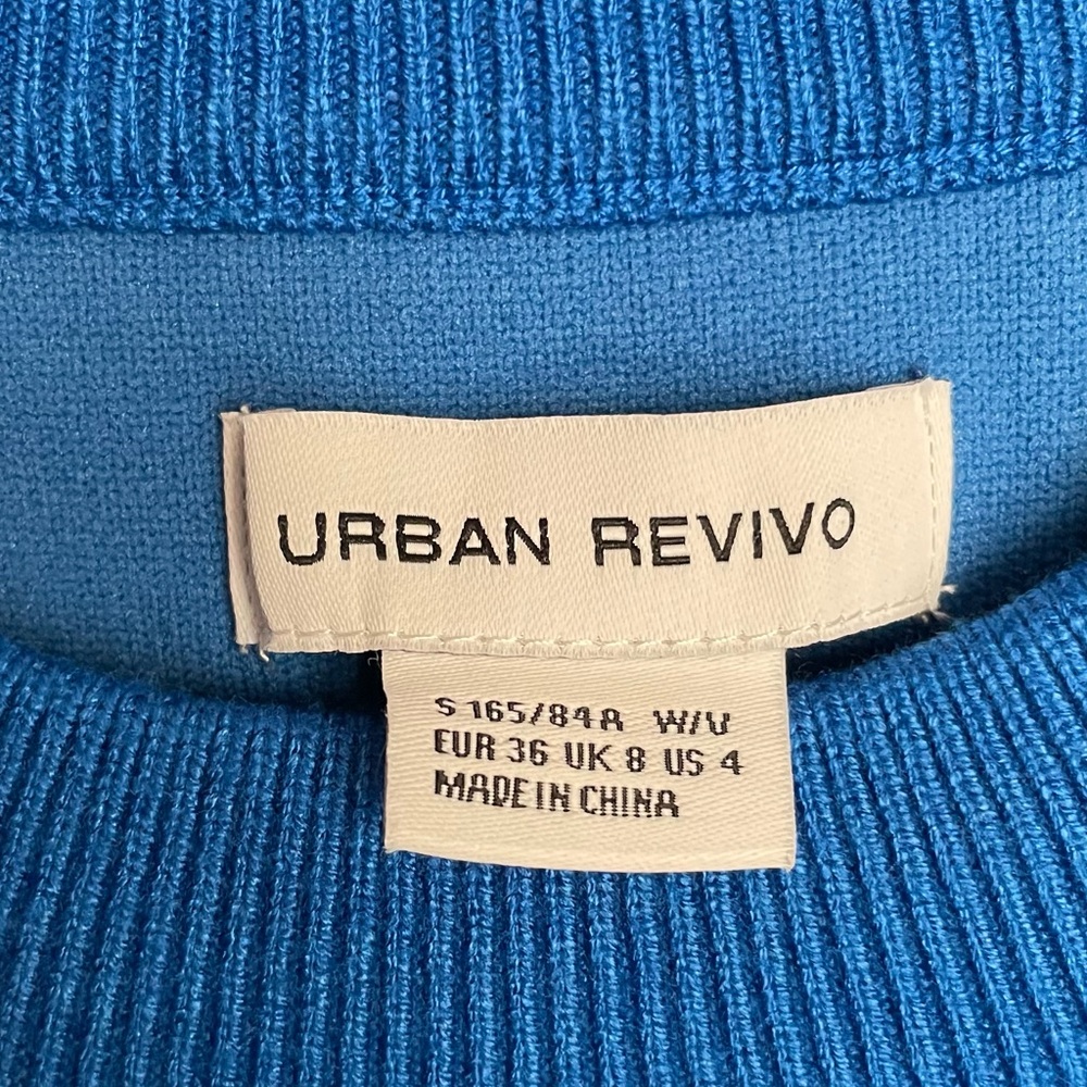 NWOT Urban Revivo Cobalt Knitted Vest - Picture 14 of 16